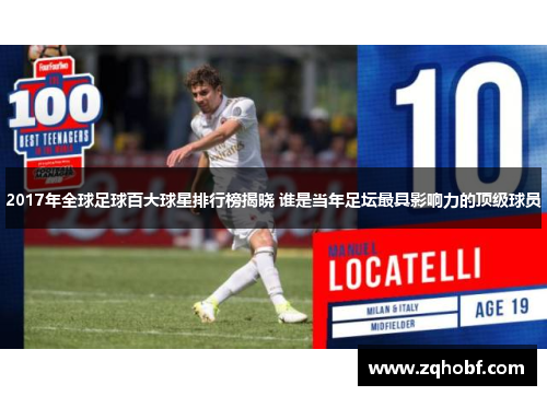 2017年全球足球百大球星排行榜揭晓 谁是当年足坛最具影响力的顶级球员